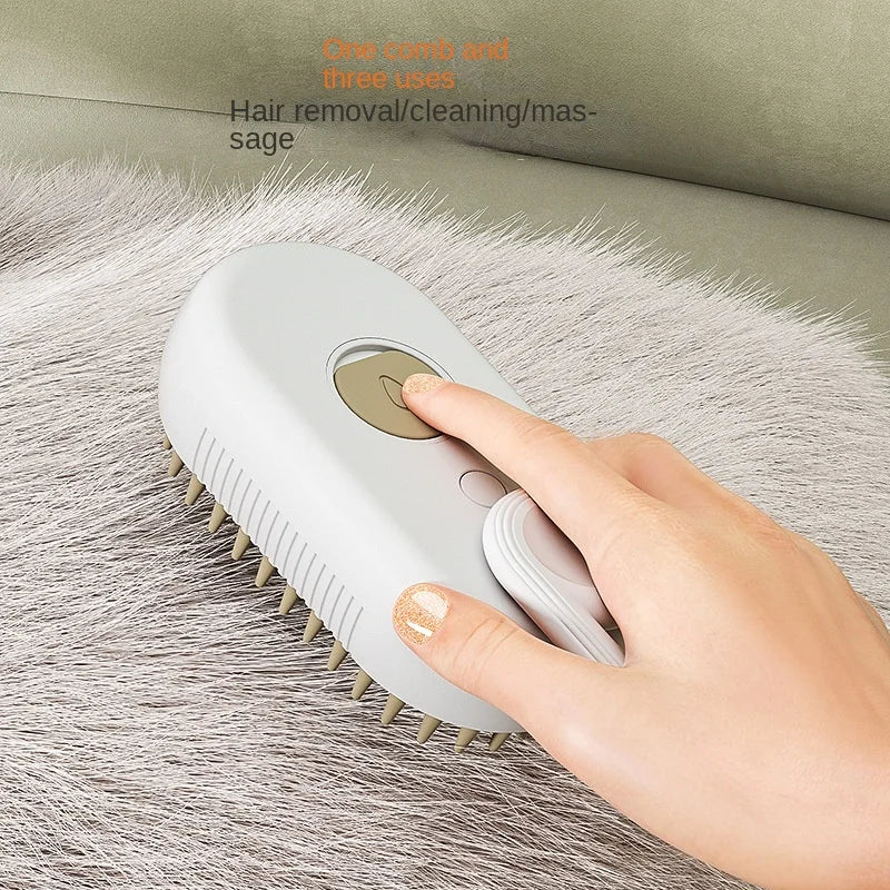 Cat Steam Brush Steamy Dog Brush 3 in 1