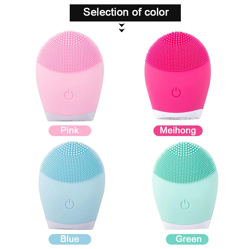 Silicone Facial Cleansing Brush Electric Face